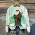 thumbnail image 2 of Christmas Shirts for Women Fleece Crewneck Sweatshirts Fashion Christmas Printed Blouses Long Sleeve Sweaters Casual Xmas Holiday Pullover Tops, 2 of 9