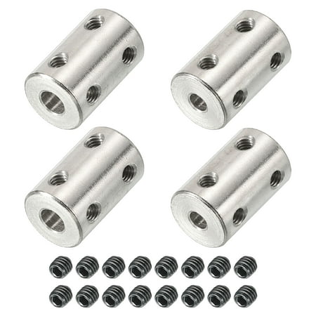 

Uxcell Shaft Coupler Connector L22 x D14 4mm to 6mm Bore Stainless Steel Rigid Coupling w Screw Silver 4Pack