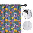 thumbnail image 4 of Blackout Kids Curtains,Colorful Dinosaurs Floral Motifs Pattern Childrens Insulated Curtains Set Of 2,Bedroom Essentials,Toddler Room Decor 52"x84", 4 of 5