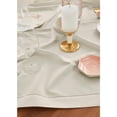 thumbnail image 3 of Solino Home Cotton Linen Tablecloth 58 x 120 Inch - Hemstitch Linen Table Cloth for Rectangle Tables - Machine Washable Tablecloth for Spring, Easter, Mothers Day, 3 of 5