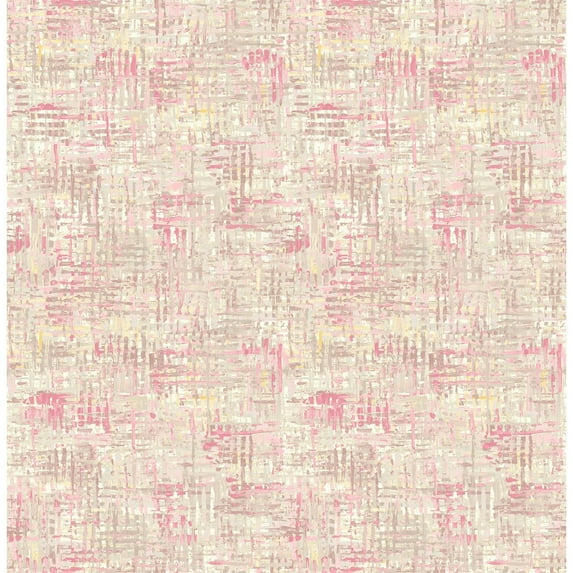 Brewster Avalon Magenta Weave Wallpaper
