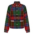 thumbnail image 5 of Jackets for Women Winter Coat Jackets Flannel Stand Collar Jacket(Red And Black Tartan Plaid,Size:S-4XL), 5 of 7