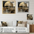 thumbnail image 4 of Designart "Exploring The Evolving Golden Moon III" Landscape Modern Canvas Print, 4 of 5