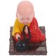 thumbnail image 3 of Solar Powered Shaking Head Buddhist Monk Figurines Car Dashboard Decorations, 3 of 3