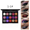 thumbnail image 2 of Paleta de sombras de ojos Pro Glitter - Professional 15 Colors - Chunky Pressed Glitter 1-1 Yuyangstore Paleta de sombras de ojos con purpurina, 2 of 2
