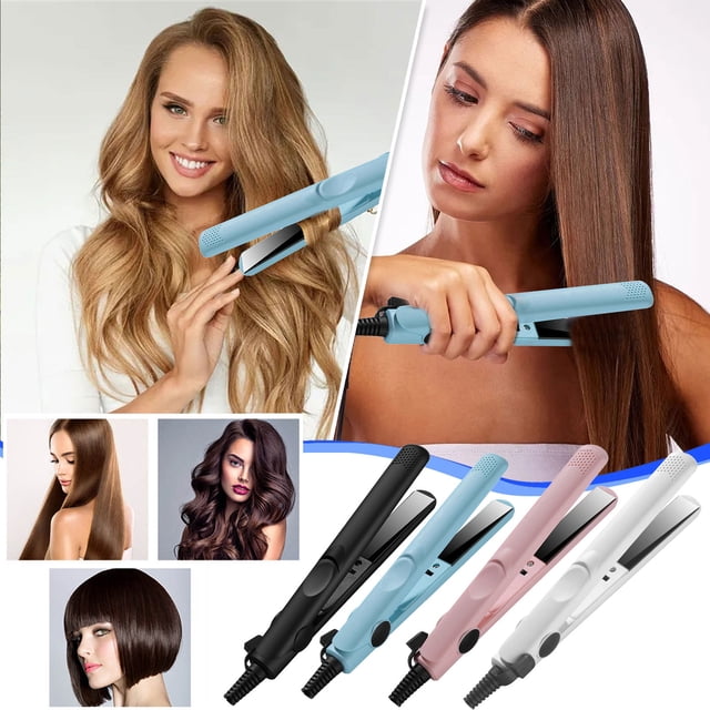 mtvxesu Hot Tools Curling Iron, Mini Hair Straightener Direct Curling Dual-Purpose Electric Hair Curling Stick Does Not Damage the Power Generation Splint Curling Iron for Long Hair Final Markdown
