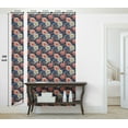 thumbnail image 5 of Ambesonne Floral Peel & Stick Wallpaper for Home, Red Blue White Flowers Plot, 13"x100", Dark Coral and Earth Yellow, 5 of 5