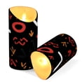 thumbnail image 3 of Iauyy Flameless Candles Battery Operated LED Pillar Candles with Remote and Timer, “love” Character Background Set of 2 （M), 3 of 8