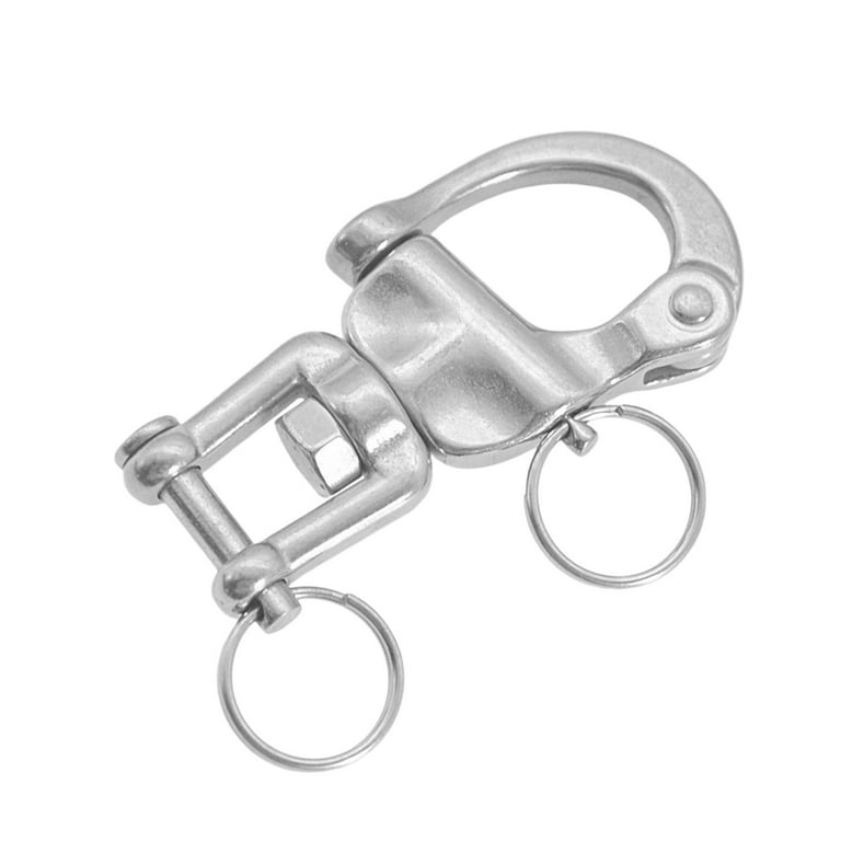 Swivel Eye Snap Hook Shackles Stainless Steel for Rigging, Water Sports,  Halyard, Boat Accessories, Sailing Fork Type