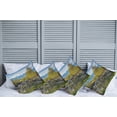 thumbnail image 2 of Ambesonne Landscape Throw Pillow Cover 4 Pack, Snowy Alps Mountain, 24", Green Blue, 2 of 7