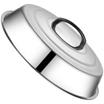 Stainless Steel Pot Lid Heavy Duty Cheese Melting Dome 12 Inch Round Basting Cover Pans Pots Lid Replacement Steaming Cover for Flat Top Griddle Grill Cooking