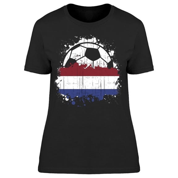 Netherlands Soccer Team  T-Shirt Women -Image by Shutterstock Women T-Shirt, Female x-Large
