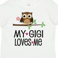 thumbnail image 4 of Inktastic My Gigi Loves Me Girl Owl Girls Toddler T-Shirt, 4 of 5