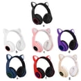 thumbnail image 3 of Matsuzay Hot Wireless Cat Ear Auriculares Auriculares Bluetooth Luces LED Auriculares Niños Niñas Cables de audio/vídeo, 3 of 6