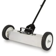Master Magnetics Magnet Sweeper, 18 Wide Magnetic Broom, Adjustable Sweeping Height Magnetic Pick-Up Tool, 07543