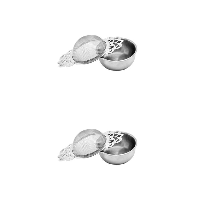 Injueey Stainless Steel Tea Infuser Cup Diffuser Mesh Strainer Spice Leaf Kitchen Reusable Tool Loose Filter Coffee Washable plata 2piezas Injueey CBP100103