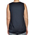 thumbnail image 2 of Michael Kors Women's Split Neck Sleeveless Tunic Top (Large, New Navy), 2 of 6