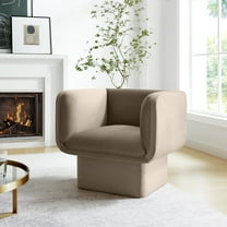 Modway Tate Performance Velvet Accent Chair in Taupe