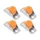 thumbnail image 2 of 4 mini ruedas giratorias para muebles, ruedas lineales para banco de trabajo, mesa y armario. Naranja, 2 of 9