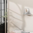 thumbnail image 2 of Danpoo Small Floating Shelf for Wall Storage, Mini Display Shelf for Collectibles, Metal Wall Shelf for Bathroom/Living Room/Kitchen/Bedroom(Silver, 8"), 2 of 14