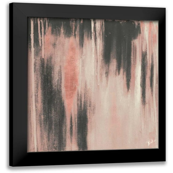 Pinto, Patricia 12x12 Black Modern Framed Museum Art Print Titled - Pink Paysage II