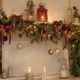 thumbnail image 6 of Christmas Tree Bows 12Pcs Christmas Ribbon Bow Ornaments for Tree Wreath Garland Gift Wrapping Holiday Decorations,5.9X3.14In Wine, 6 of 6