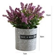 thumbnail image 3 of Yesbay 1Pc Fake Potted Flower Realistic Plastic Artificial Lavender Flower for Office Desktop Balcony Home Decor,Light Pink, 3 of 8