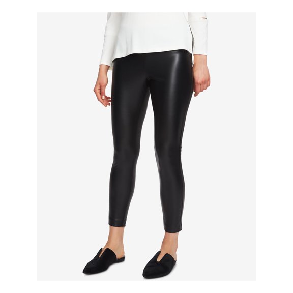 1. STATE $79 Womens New 1336 Black Faux Leather Stretch Leggings 6 B B
