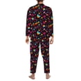 thumbnail image 3 of Mens Pajamas Set - Lgbt Rainbow For Pride Comfy Long Sleeve Button Up Pajama Sets for Men 2 Piece, Soft Sleepwear Nightwear Pjs Lounge Sets for Men with Pockets, 3 of 5