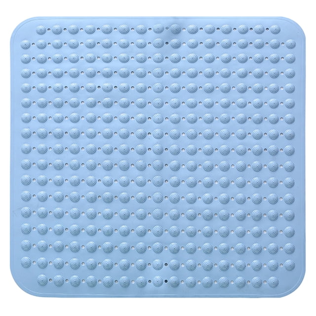 Yuarrent Estera de baño antibacteriana resistente al moho para un baño limpio e higiénico con mango resistente cubierto Juegos de accesorios de baño cielo azul 80cm * 80cm
