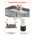 thumbnail image 3 of VEVOR Dog Bathtub, Elevated Dog Bath Tub, Collapsible Pet Bathing Grooming Wash Station, Portable Foldable Space-saving, with Built-In Drain Hose for Small and Medium Pet Cat Indoor & Outdoor, Gray, 3 of 9