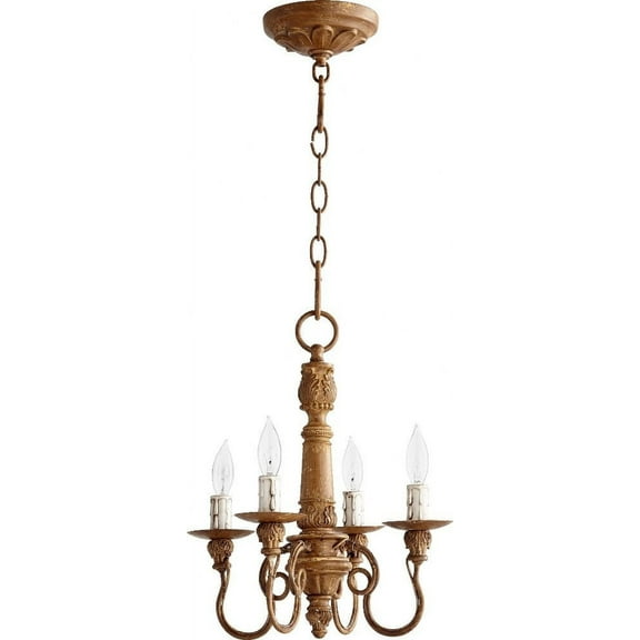 Four Light Chandelier-French Umber Finish    -Traditional Installation Quorum Lighting 6006-4-94