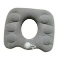 thumbnail image 4 of Almohada inflable tipo Donut, cojín para asiento, cojín para asientos de avión, coches y trenes gris, 4 of 8