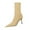 Beige, variant on Xfvqtps Womens Stiletto Heel Ankle Boots Pointed Toe Stretch Fashion Boots High Heel Boots for Evening Party Black