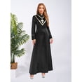 thumbnail image 5 of Oyolan Women Cleric Robe Clergy Priest Gown Church Pastor Minister Pulpit Cassock Liturgical Vestment Black 3XL, 5 of 7