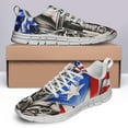 thumbnail image 4 of Puerto Rico American Flag Shoes for Men Women Running Shoes Lightweight Walking Sneakers Mesh Athletic Sport Shoes White Size 8.5, 4 of 5