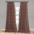 thumbnail image 5 of Ambesonne Bohemic Curtains, Vivid, Pair of 28"x95", Multicolor, 5 of 5
