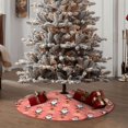 thumbnail image 4 of Xecao Merry Christmas Santa Claus Pattern Christmas Tree Skirt Round Xmas Tree Mat Base Cover for Holiday Home Decorations-30", 4 of 6