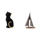 thumbnail image 1 of Figura de escritorio,Estatua de gato,linda estantería,escritorio,decoración del hogar,Escultura de velero,Estatua de velero Decoración de velero Barco de vela,Figura de velero modelo, 1 of 8