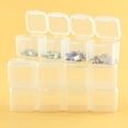 thumbnail image 3 of UDIYO Transparent 28 Compartment Nail Art Rhinestone Jewelry Decorations Storage Box, 3 of 5