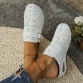 thumbnail image 5 of Hoshose New Summer Slide Wedge Slipper for Women Closed Toe Hollow Out Casual Outdoor Slip on Platform Slippers Soft Soled, 5 of 9