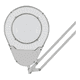 thumbnail image 2 of Lampara LED Malubero Con Lupa y Brazo Flexible Amplificador, 2 of 3