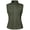 Olive Green, variant on Women Full Zip Stand Collar Windproof Athletic Vest Sleeveless Running Golf Jacket with Storage Pocket Olive Green XS