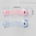 thumbnail image 2 of 4 Pack Child Safety Locks for Cabinets, Cute Baby Proof Latches for Drawers, Kitchen, Furnitures, Strong Adhesive,Cupboard, Fridge Oven Toilet Seat (Blue+Pink), 2 of 8
