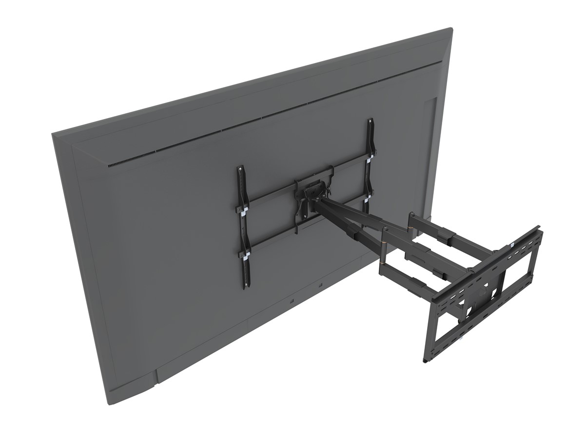 Monoprice Commercial Full Motion TV Wall Mount Bracket Extra Large and Extra Long Extension Range to 38.6" For 60