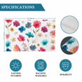 thumbnail image 5 of Watercolor Red Pink Blue Flower Placemats Set of 6,Wipeable Washable Table Mats for Dining Tables, Spring Floral Leaves Place Mats for Kitchen Event Party Tabletop Decor, 5 of 9