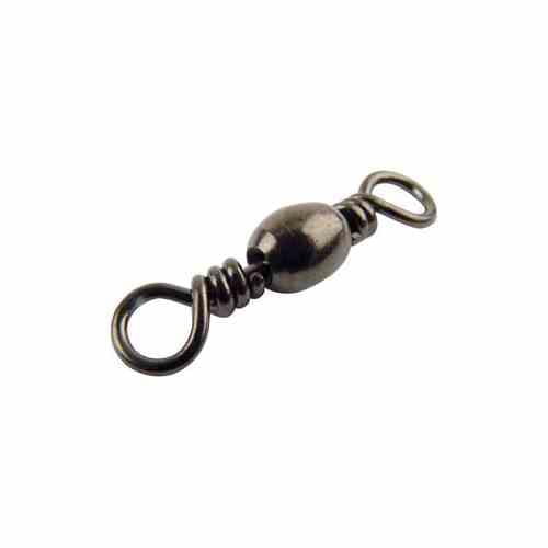 Eagle Claw Swivel-Black Barrel 12ct/12pk Size 7