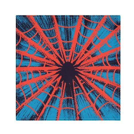 

WOBOGO Red Spiderweb Cloth Napkins 4 Pieces Soft Elegant Touch Durable Absorbent Quick Drying for Elegant Dining