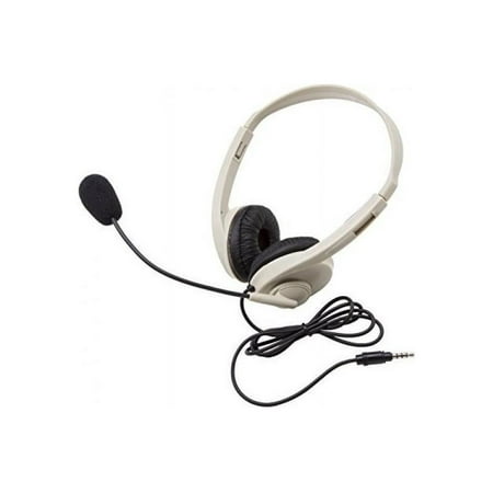 UPC: 0610356832745 | CalifoneMultimedia Stereo Headsets w/Mic Via Ergoguys – Stereo – Mini-phone (3.5mm) – Wired – Over-the-head – Binaural – Circumaural – 6 ft Cable
