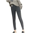 thumbnail image 4 of Asgosdo Warm Long Johns for Women Thick Fleece Warm High Waisted Pants for Winter Snow, Gray, 4 of 5